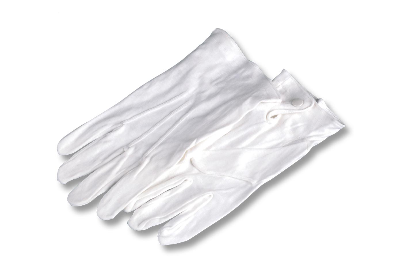 weisse Baumwollhandschuhe für Fahnenträger