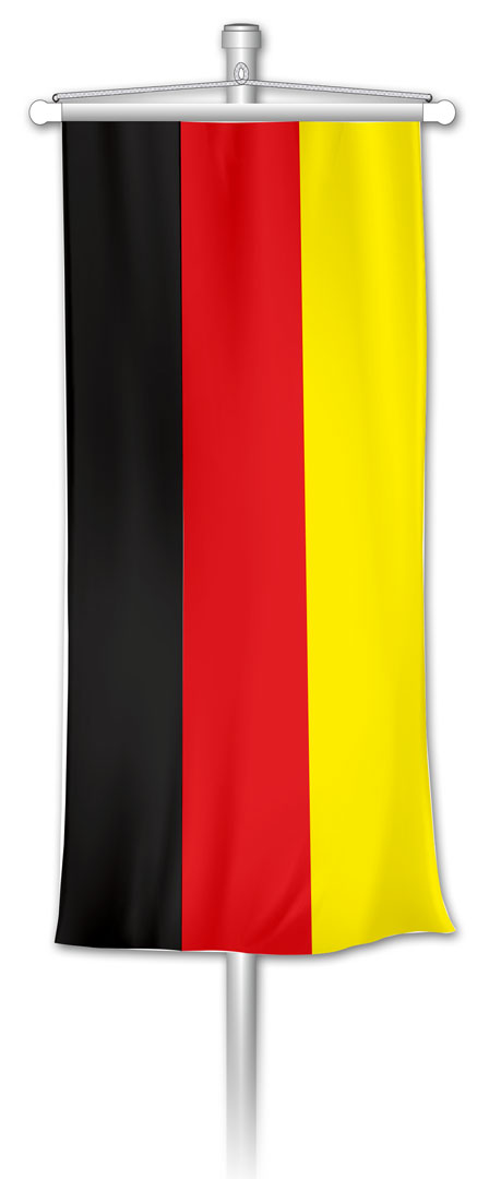 Bannerfahne BRD Schwarz-Rot-Gold