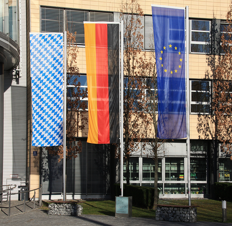 Auslegerfahne bayerische Raute
