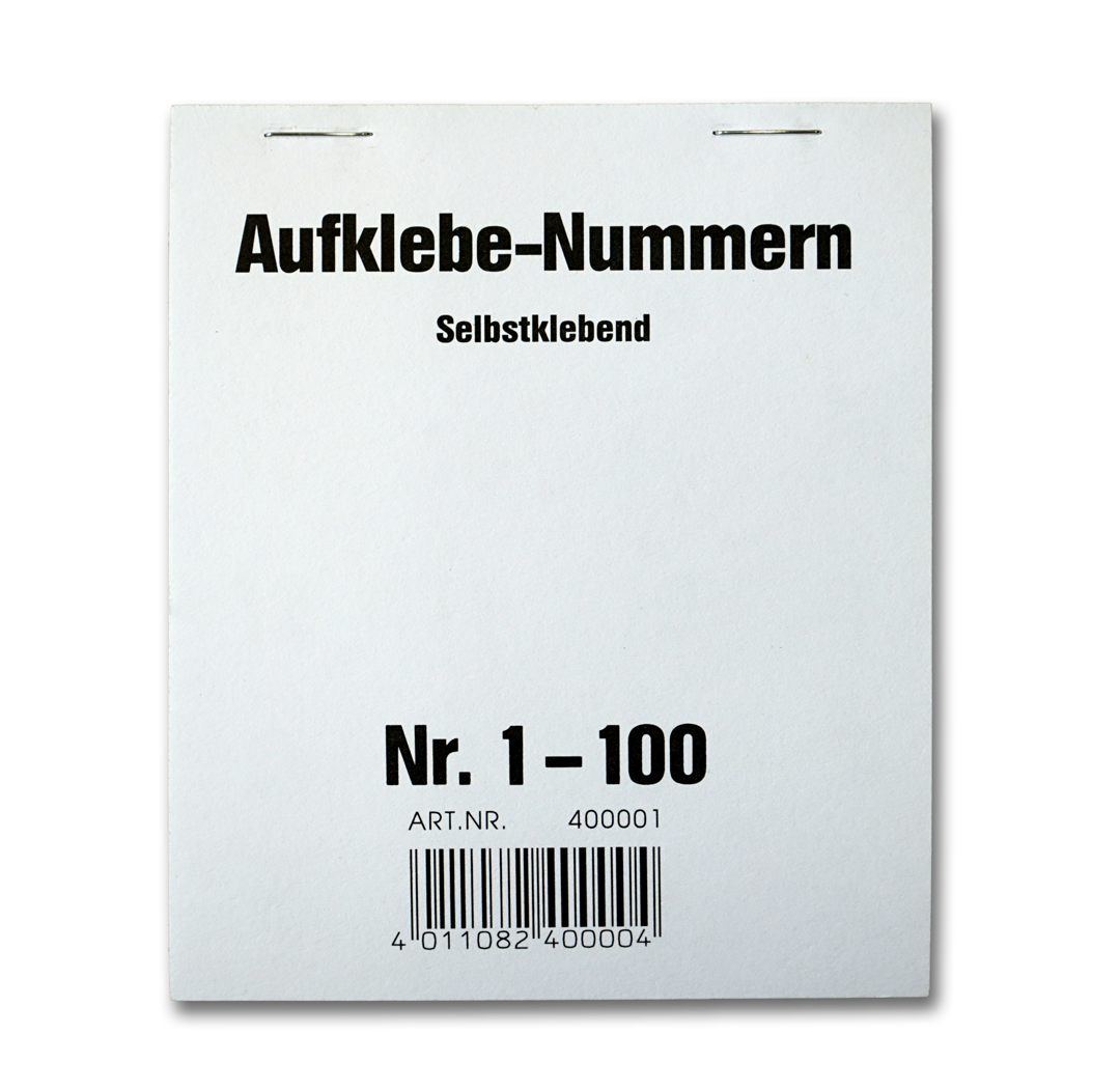 Gewinn-Aufkleber Nr. 1-100