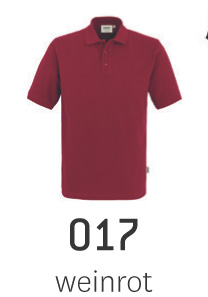 Herrenpoloshirt von Hakro in weinrot