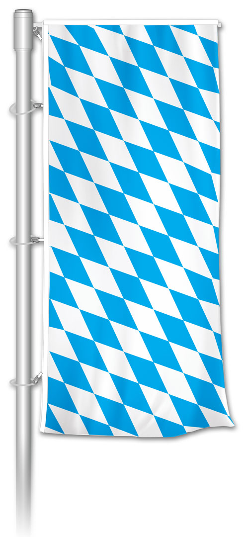 Auslegerfahne bayerische Raute