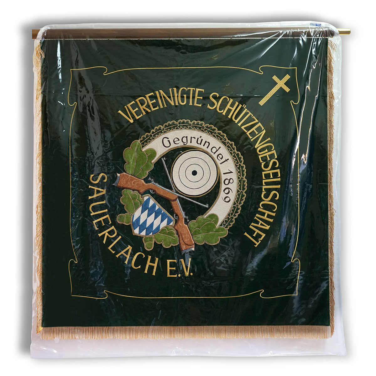 Fahnentransporthülle durchsichtig