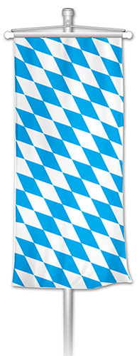 Bannerfahne bayerische Raute