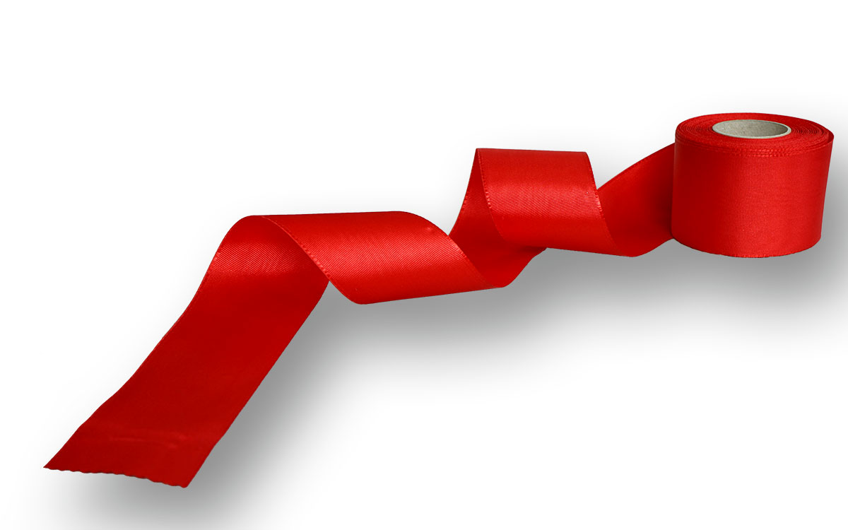 rotes Ripsband