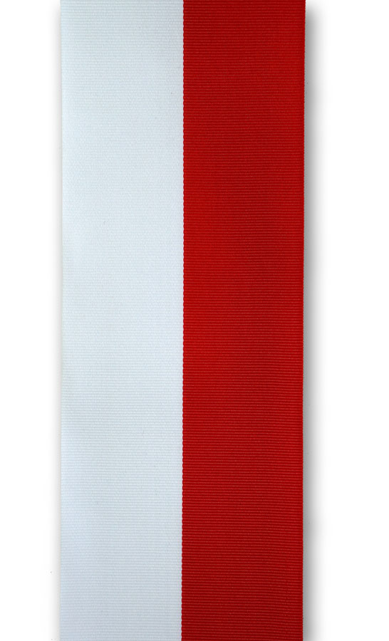 weiss-rotes Ripsband