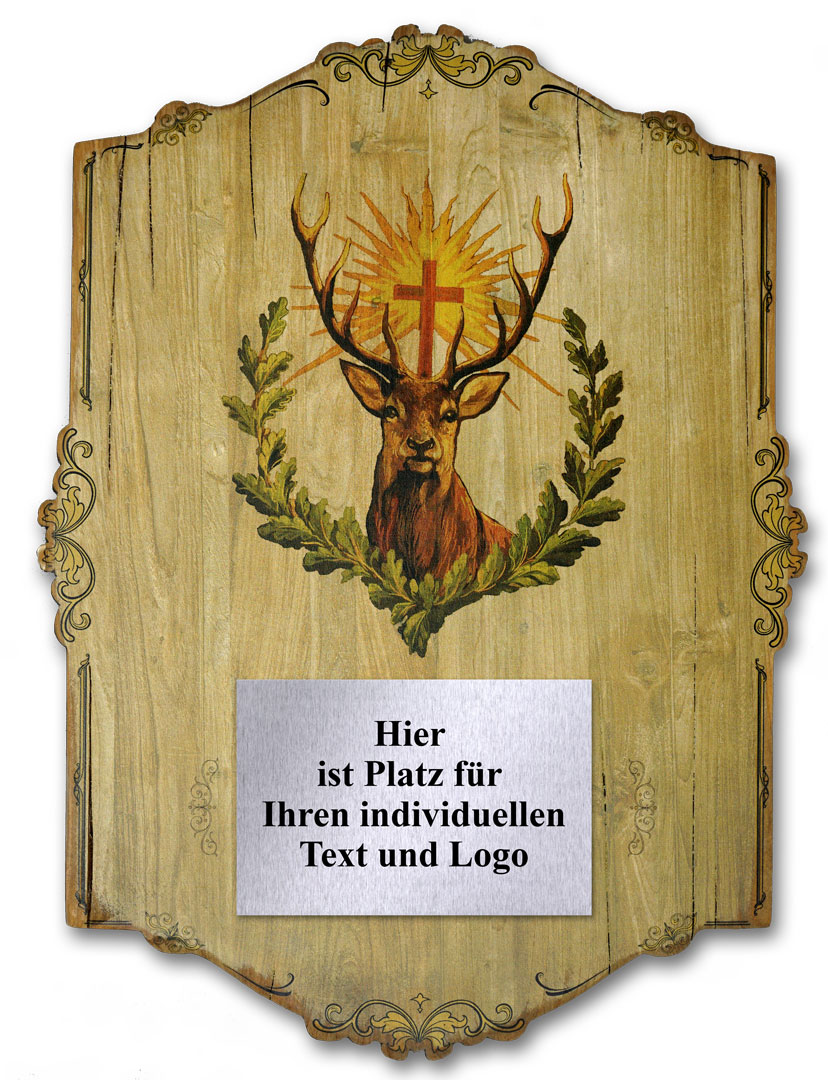 Ehrentafel auf Holz gedruckt Schützen