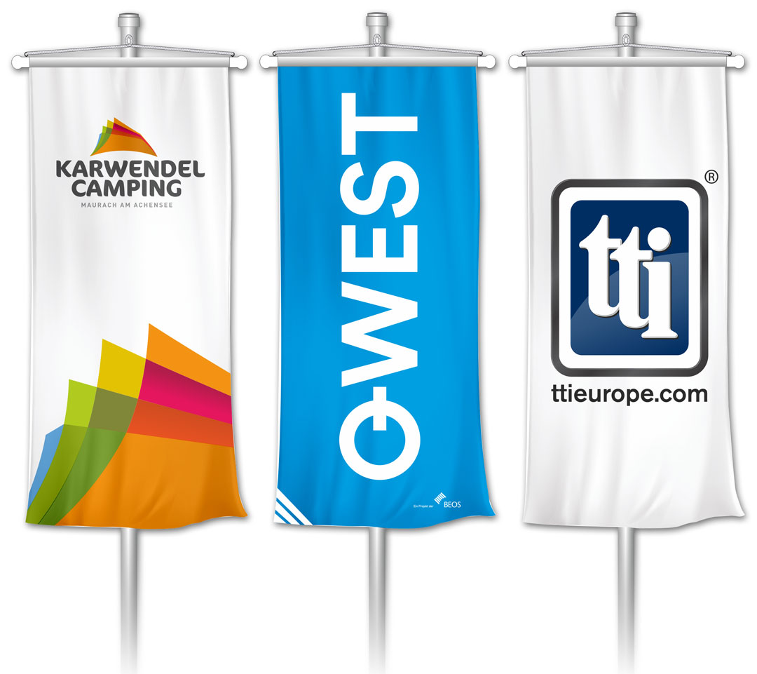 Werbe-Bannerfahne