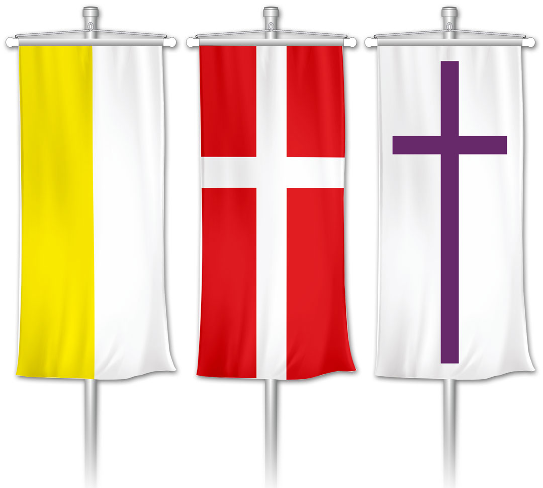 Bannerfahne-Kirche