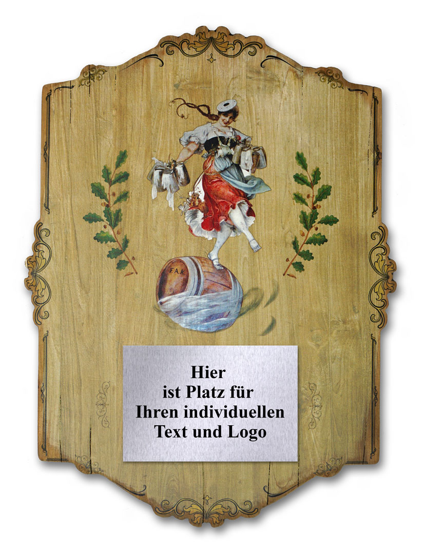 Ehrentafel auf Holz gedruckt Schützen