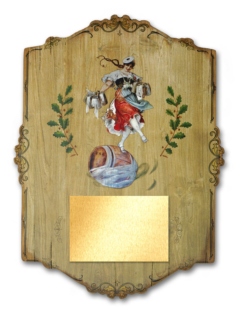 Ehrentafel auf Holz gedruckt Schützen