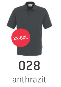 anthrazitfarbenes Poloshirt von Hakro