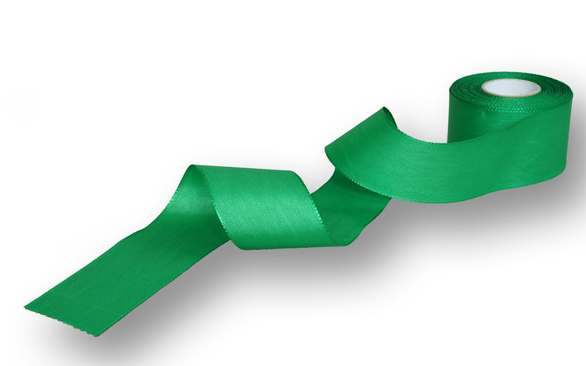 Ripsband, einfarbig grün