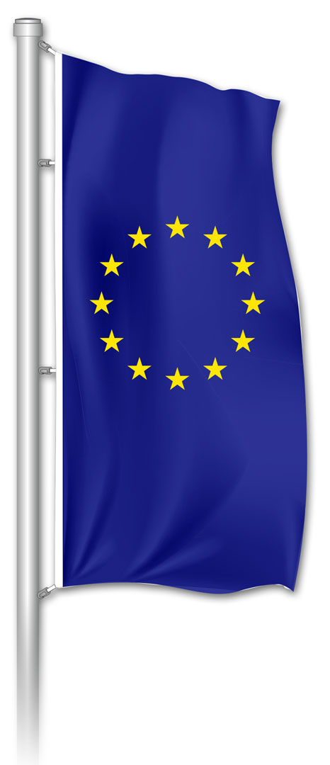 Hochformatfahne EUROPA