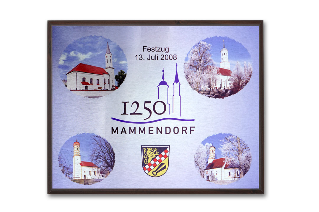 Ehrentafel gedruckt mit Wandbrett