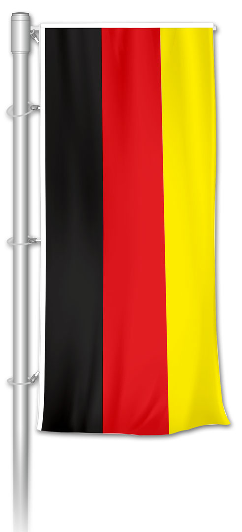 Auslegerfahne - Deutschland Schwarz-Rot-Gold