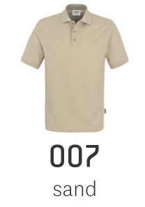sandfarbenes Poloshirt Top 800 in 100% Baumwolle