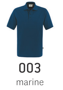 marinefarbenes Poloshirt Top 800 von Hakro