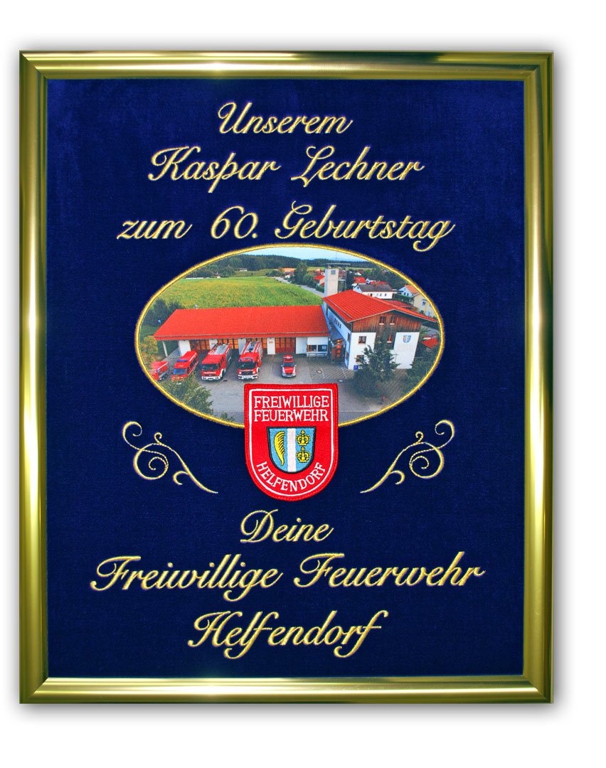 Ehrentafel gestickt