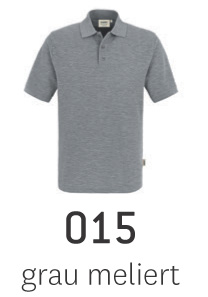 Poloshirt für höchste Ansprüche in grau meliert